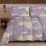PETTI Artigiani Italiani Winterdekbed 220 × 260 cm, Tropisch Lila Goud