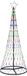 vidaXL - LED - kerstboom - Meerkleurig - 180 cm - Metaal