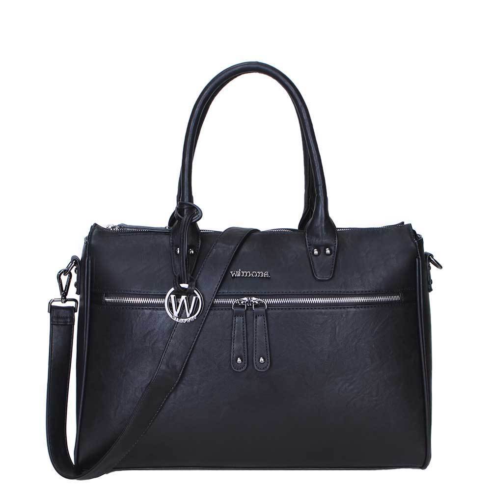 Wimona Fabiana-Two Dames Laptoptas black Zwart