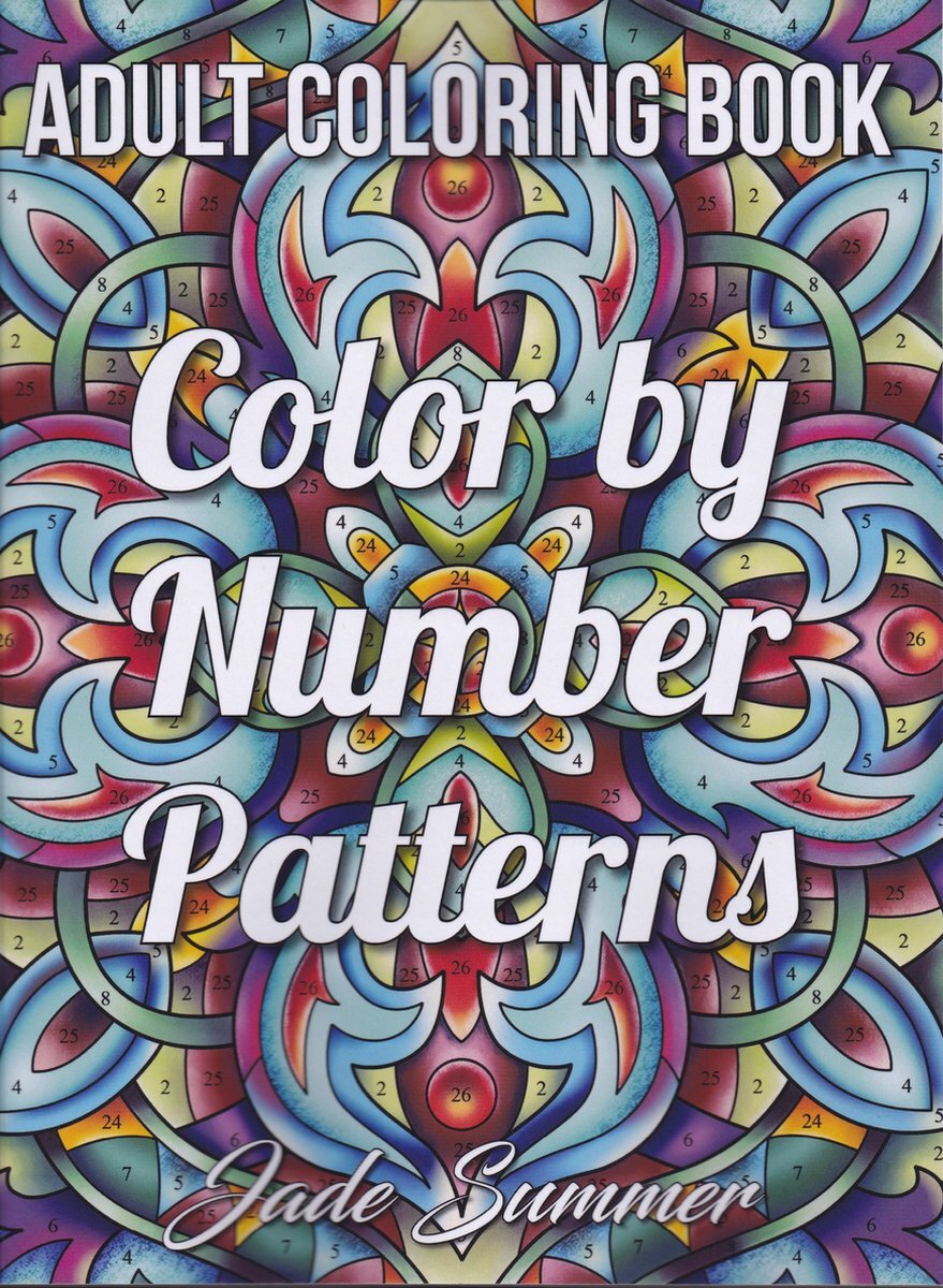 Jade Summer Color by Number Patterns Coloring Book -