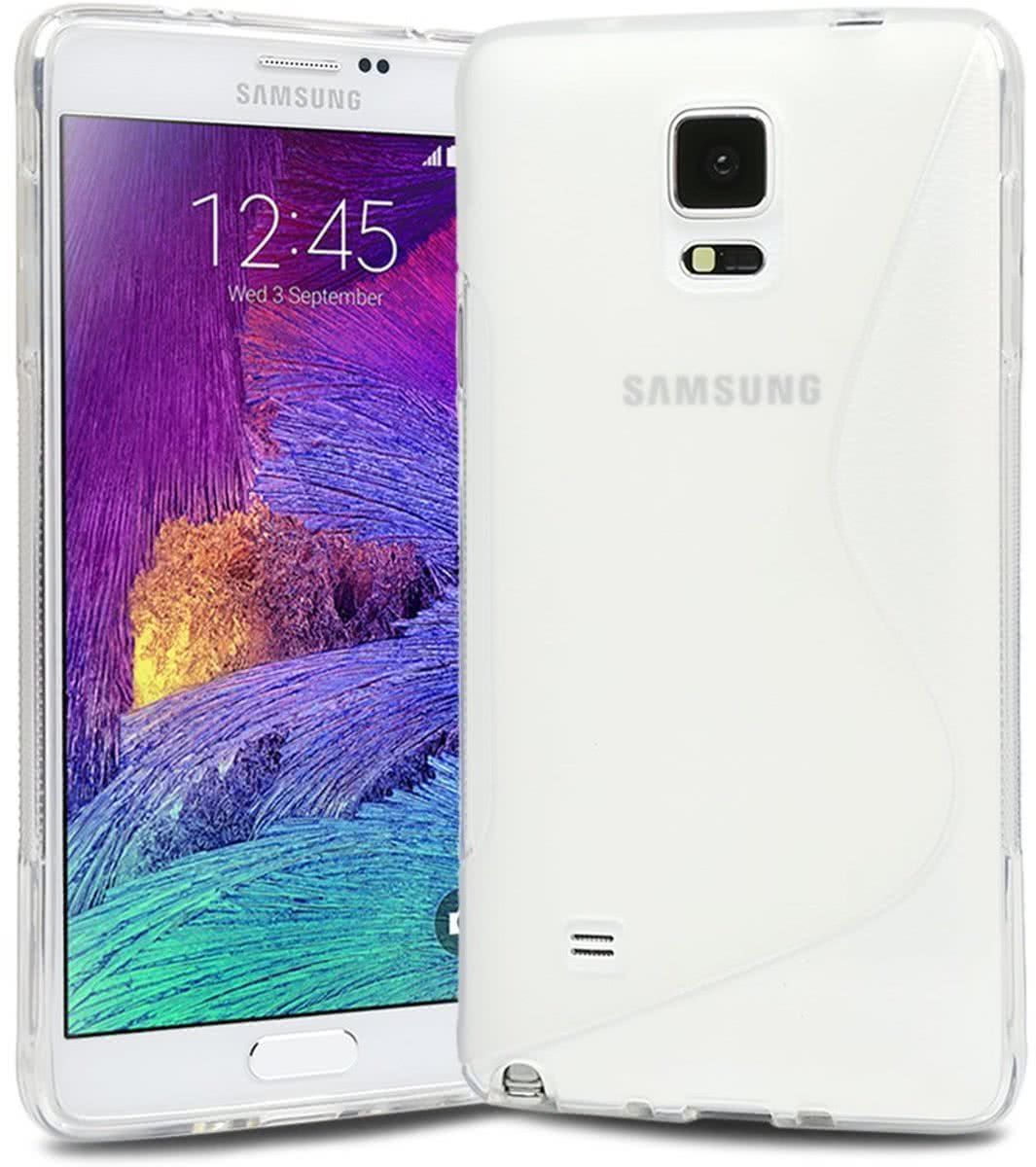 Comutter Silicone hoesje Samsung Galaxy Note 4 wit