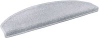 vidaXL Zelfklevende trapmatten 15 st 80 x 24,5 x 3,5 cm Lichtgrijs