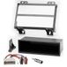 Sound-way Autoradio montageset, frontframe 1 DIN met vacuümzak, kabel adapter ISO-connector, antenne-adapter, compatibel met Ford Fiesta/Fusion