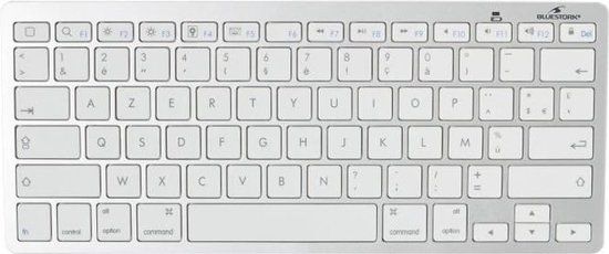Bluestork KB-MINI-MAC - Bluetooth Keyboard - AZERTY French - White (Refurbished A)