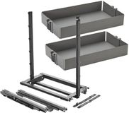 Sotech DISPENSA junior III apothekerslade antraciet voor corpusbreedte 300 mm incl. legplanken met inlegmat