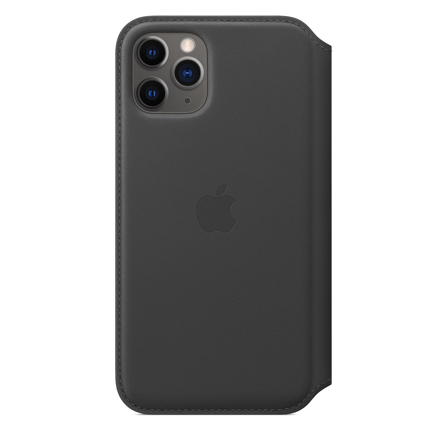 Apple Leren Folio Hoesje voor iPhone 11 Pro - Zwart
