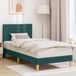 Maison Exclusive - Lit cadre avec tête de lit vert foncé 100 x 200 cm en tissu