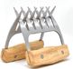 Westmark Vleesklauwen, klauwen voor het scheuren en fijnmaken van vlees, ideaal voor pulled pork, praktische keuken-, barbecue- en barbecue accessoires, roestvrij staal, 2 stuks, 13702260