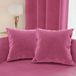 PETTI Artigiani Italiani - 2 fluwelen bankkussens met vulling, slaapkamer kussenslopen, meubelkussens met verborgen ritssluiting, fuchsia-fluwelen kussen 2 stuks - 60 x 60 cm
