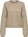 JdY Jacqueline de Yong Trui Jdyapril Life L/s O-neck Pullover K 15363299 Silver Mink/melange Dames Maat - L