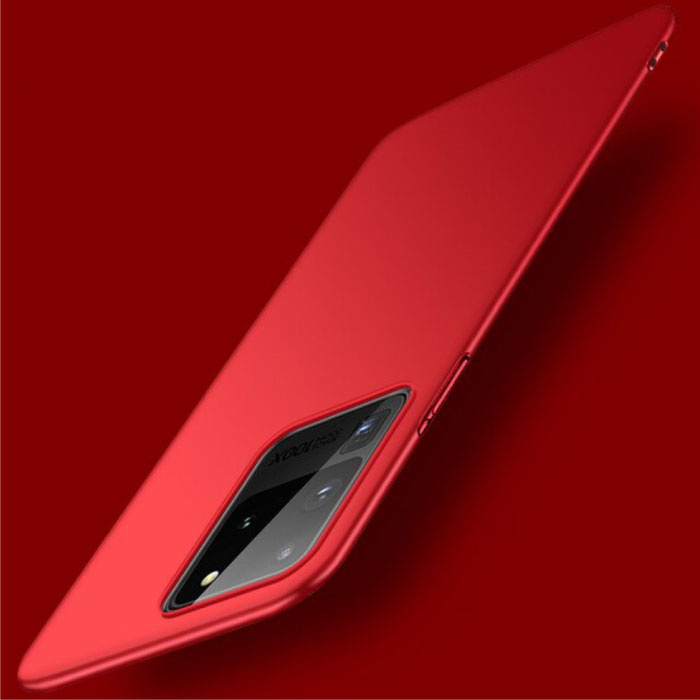 USLION Samsung Galaxy Note 20 Magnetisch Ultra Dun Hoesje - Hard Matte Case Cover Rood