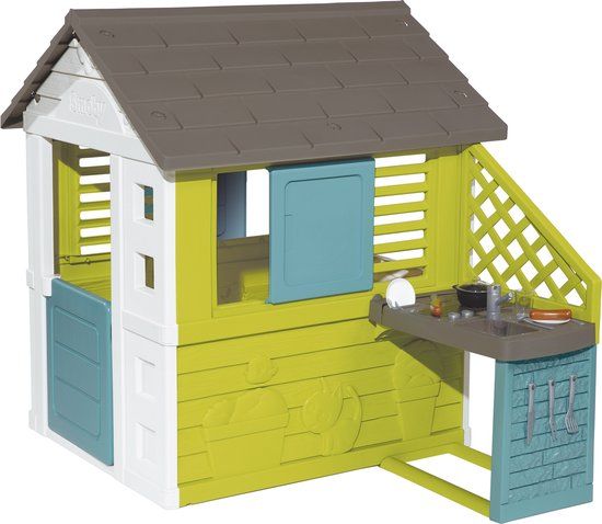 Smoby Pretty House + Zomerkeuken - Speelhuis - Vanaf 3 jaar