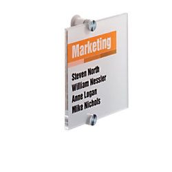 Durable Crystal Sign - Transparant - 42x29.7cm