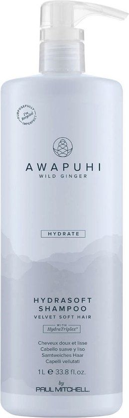 Paul Mitchell Awapuhi HydraSoft Shampoo 1000 ml - Zwart - Haarclip