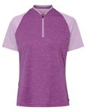 Dames VAUDE Tamaro HZ Shirt IV Dames Fietsshirt Korte Mouw Magenta Polyester Maat 42