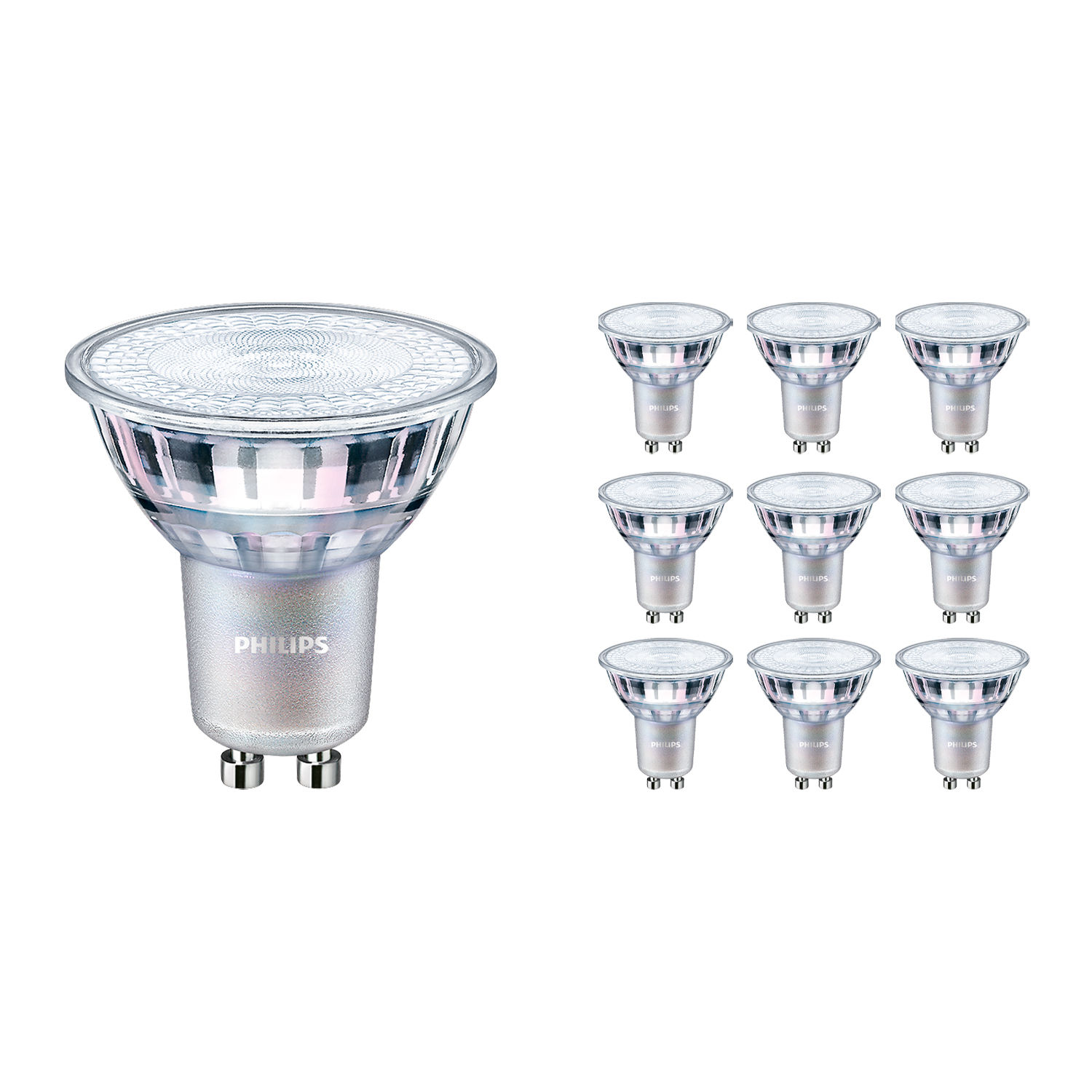 Philips Voordeelpak 10x MASTER Value LEDspot GU10 PAR16 3.7W 930 - Vervangt 35W