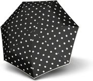 Knirps T Line DC Automatische Paraplu Zwart Dots