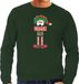 Bellatio Decorations Foute Kersttrui/Sweater Heren - Drank Elf - Groen - Kerst Elfje XL