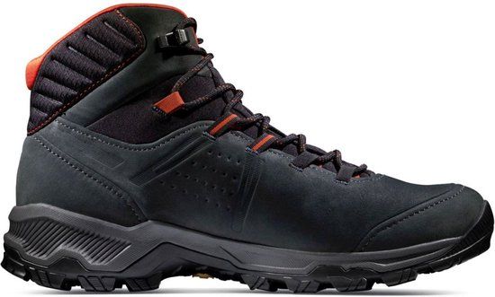 Mammut Mercury IV Mid GTX Men's Hiking Boots - Black / Hot Red - Size 47 1/3