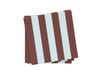 Scandi Essentials Bold Stripe serviette en papier Rouge vin-bleu, lot de 20, 33x33 cm