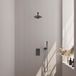 BRAUER Gunmetal Carving thermostatische inbouw regendouche SET 25