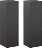 vidaXL Plantenstandaard 2 stuks Zwart 30 x 30 x 100 cm Staal