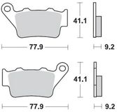 Moto-master Aprilia 403404 plaquettes de frein noir
