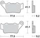 Moto-master Aprilia 403404 plaquettes de frein noir