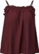 QS s.Oliver QS Bluse Vrouwen Bordeaux Viscose Regular Fit Mouwloos Ronde Hals Casual Lente/Zomer Standaardmaten Effen