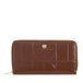 DuDu Up Portemonnee RFID-bescherming Leer 20 cm - Dames - Horizontaal - choccolate-lilac