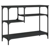 VidaXL Wandtafel met schappen 100x35x75 cm zwart