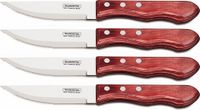 Tramontina Churrasco Steakmessenset Jumbo - 4-Delig - Roodbruin