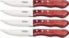 Tramontina Churrasco Steakmessenset Jumbo - 4-Delig - Roodbruin