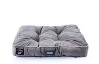Hugo & Hudson SCBED1004-L Gewatteerd Plat bed, Groot, Grijs