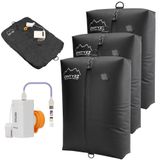 Sacs de rangement sous vide pour vêtements, lot de 3 + pompe, en TPU/nylon, étanches, dimensions : 50 x 36 x 21 cm