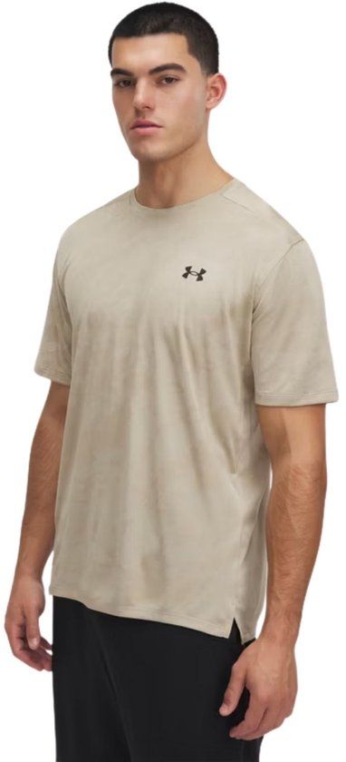 Under Armour Tech Vent Jacquard Sportshirt heren Khaki XL