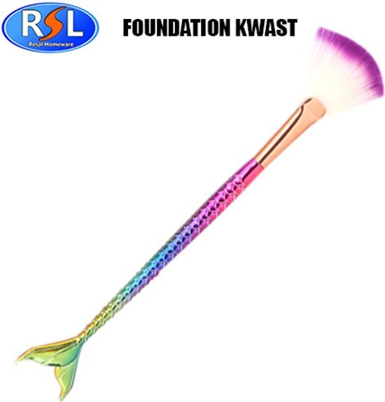 RSL Homeware Resal Make Up Professioneel Fondation Kwast - Dolphin