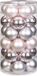 Inge-glas Inge's Christmas Decor Gmbh 60x stuks glazen kerstballen lichtroze 6 cm glans en mat