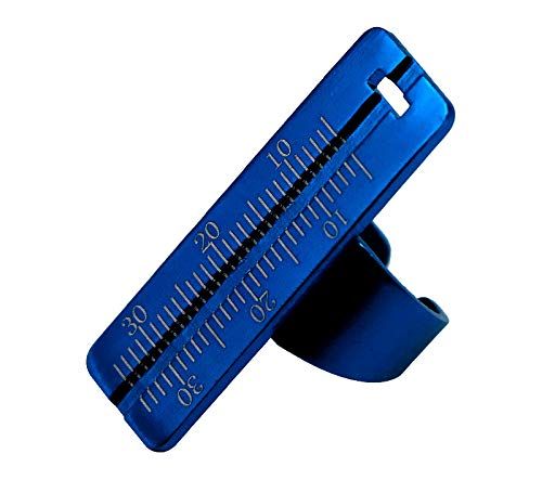 Exeton Endo vinger liniaal 35mm overspanning meting tool ring liniaal meetinstrument (blauw)