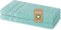 Lavea® 2 Gastendoekjes 30x50 cm IJsblauwgroen