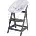 ROBA chaise évolutive 2-en-1 Born Up Zickzack, avec réducteur d'assise. (Anthracite)