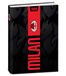 Seven Schoolagenda Milan Standard 12 maanden, rood zwart, zwarte omslag, officieel product, rugzakaccessoires, jongens