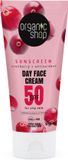 Organic Shop Zonnebrandcréme Gezicht SPF 50 Vette huid - 50 ml