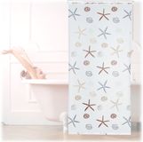 Merkloos Relaxdays Douchegordijn - 100x240 cm - semi-transparant