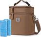 Brisby Koeltas 12 Liter – Lunchtas voor Werk & Onderweg – 2 Geïsoleerde Vakken – Inclusief 2 Koelelementen – Tot 10 Uur Koel - True Terracotta