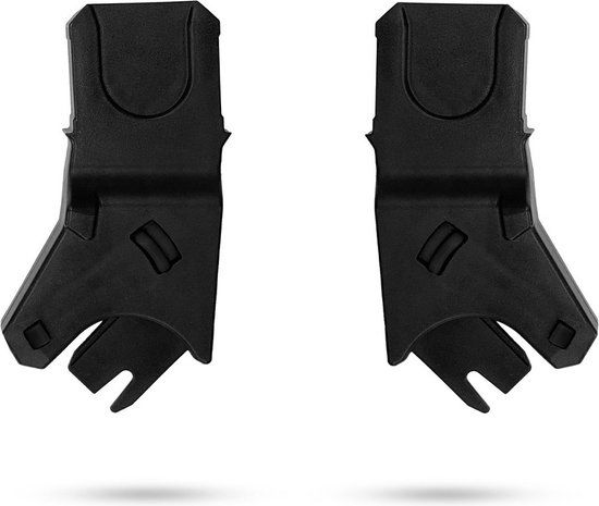 Kinderkraft APINO Adapter Universele adapters voor kinderwagen en babyzitje, 1 paar, zwart