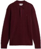 Tommy Hilfiger Heren Gebreide Trui Wol XS Roestbruin Herfst/Winter 2026