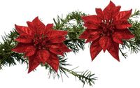 Cosy & Trendy Décoration de Noël - Étoile de Noël - Rouge - 18 cm