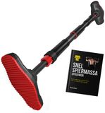 Zoluko Professionele Pull Up Bar - 200kg Draagkracht - Incl. E-book - Eenvoudige Bevestiging - Optrekstang Fitness - Pull Up Station voor Thuis Sporten - Chin Up Bar - Zwart/Rood