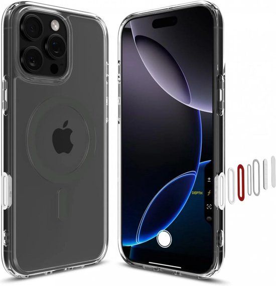 Spigen Ultra Hybrid T MagFit Hoesje Geschikt voor Apple iPhone 16 Pro - Back Cover Compatibel met MagSafe - Wit